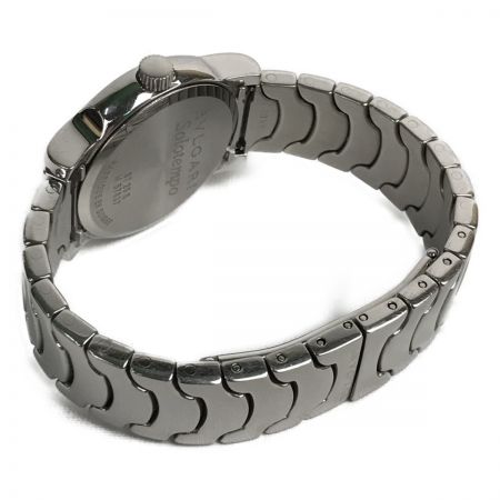  BVLGARI ブルガリ ソロテンポ 白文字盤 クォーツ デイト レディース腕時計 ST29S