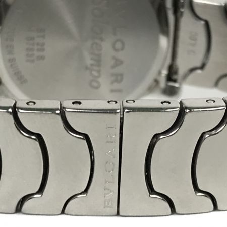  BVLGARI ブルガリ ソロテンポ 白文字盤 クォーツ デイト レディース腕時計 ST29S