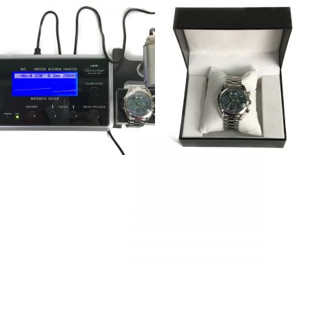  OMEGA オメガ スピードマスター トリプルカレンダー クロノグラフ ブルー 自動巻き メンズ腕時計 3521.80