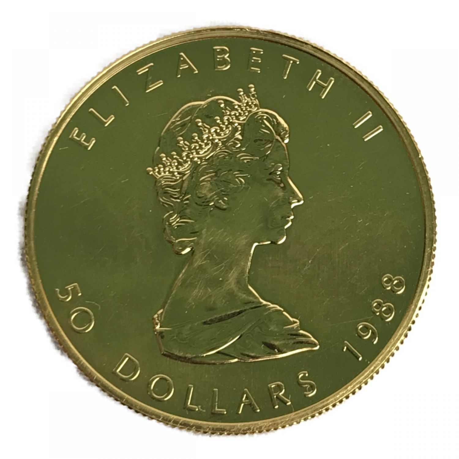 貨幣メイプルリーフ金貨　1/10オンス　1988年
