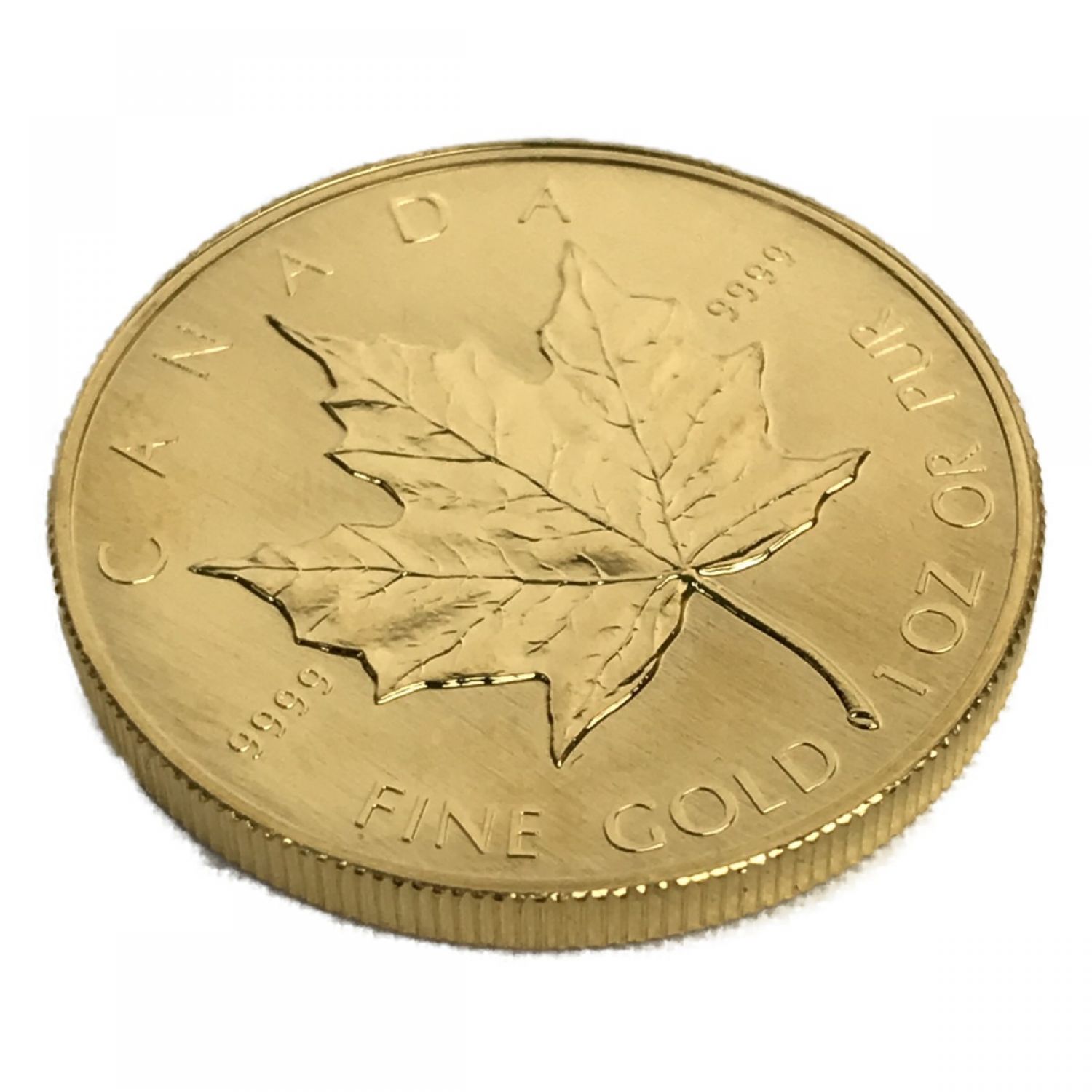 よろしくお願い致しますK24 1/10oz カナダ メイプルリーフ金貨 1996年
