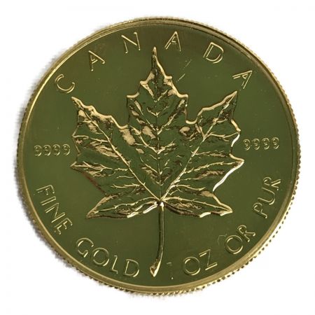 【中古】 金貨 メイプルリーフ金貨 エリザベス カナダ 1988年 50 