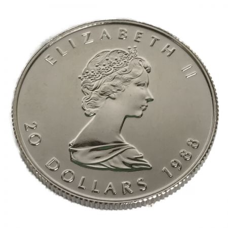   メイプルリーフ エリザベス カナダ 1988年 20ドル 1/2oz 15.5g Pt1000 コイン 9995
