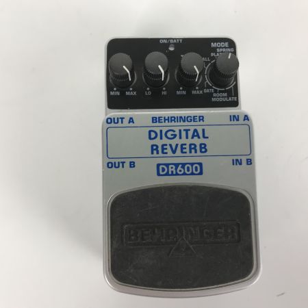  BEHRINGER ベリンガー ギターエフェクター DIGITAL REVERB デジタルリバーブ 本体のみ DR600