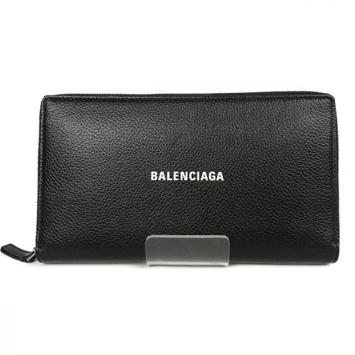 BALENCIAGA バレンシアガ 長財布 ラウンドファスナー 594317 1090 V 584048 ブラック｜中古｜なんでもリサイクルビッグバン