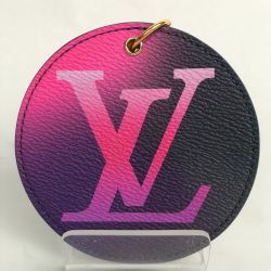 ■■ LOUIS VUITTON ルイヴィトン ポルト クレ・イリュストレ グラデーション キーホルダー バッグチャーム 箱付 M00665 パープル x ピンク Bランク