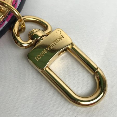  LOUIS VUITTON ルイヴィトン ポルト クレ・イリュストレ グラデーション キーホルダー バッグチャーム 箱付 M00665 パープル x ピンク