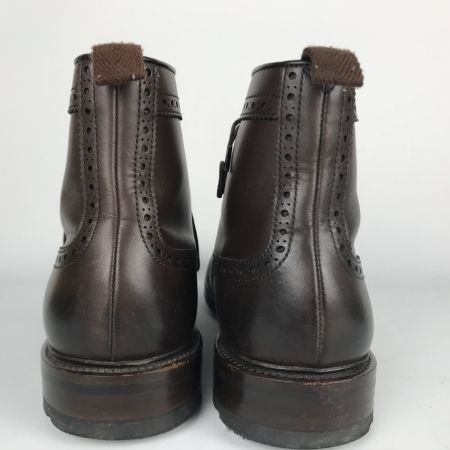  SHETLAND FOX シェットランドフォックス ショートブーツ 27cm レースアップブーツ 052F SF ダークブラウン