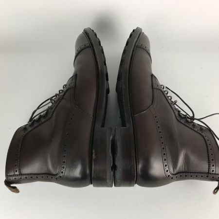  SHETLAND FOX シェットランドフォックス ショートブーツ 27cm レースアップブーツ 052F SF ダークブラウン