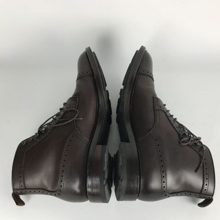  SHETLAND FOX シェットランドフォックス ショートブーツ 27cm レースアップブーツ 052F SF ダークブラウン