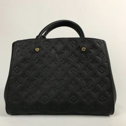■■ LOUIS VUITTON ルイヴィトン モノグラム アンプラント モンテーニュMM ハンドバッグ M41048 ノワール Bランク