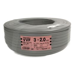 ■■ 太陽ケーブルテック VVFケーブル 3×2.0mm 全長100m 16.4kg 電材 Sランク