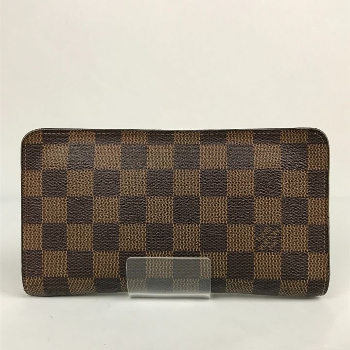 中古】 LOUIS VUITTON ルイヴィトン ダミエ ポルトモネ ジップ ...