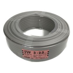 ■■ 太陽ケーブルテック VVFケーブル 3×2.0mm 全長100m 16.4kg 電材 Sランク