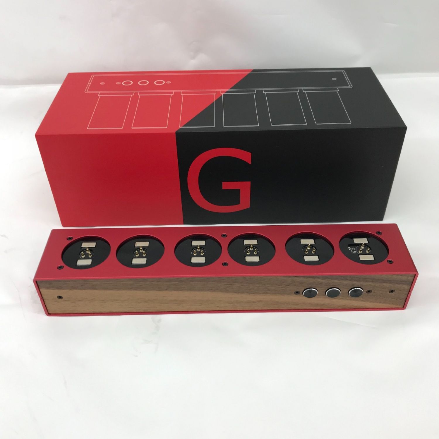 中古】 gixie clock ギクシークロック ニキシー管風LED 置き時計 S