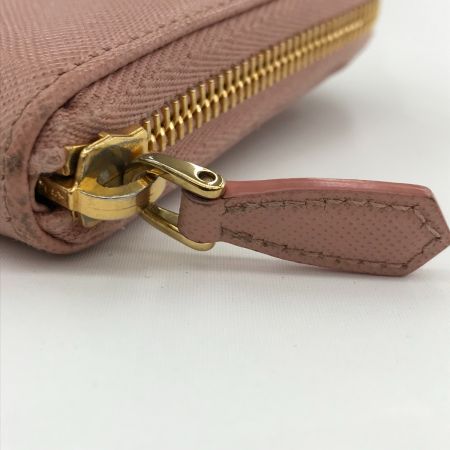  PRADA プラダ サフィアーノ ラウンドファスナー長財布 箱付 1M0506 ピンク