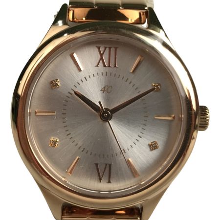  4℃ 腕時計 ステンレススチール  クォーツ 112145614201 ピンクゴールド
