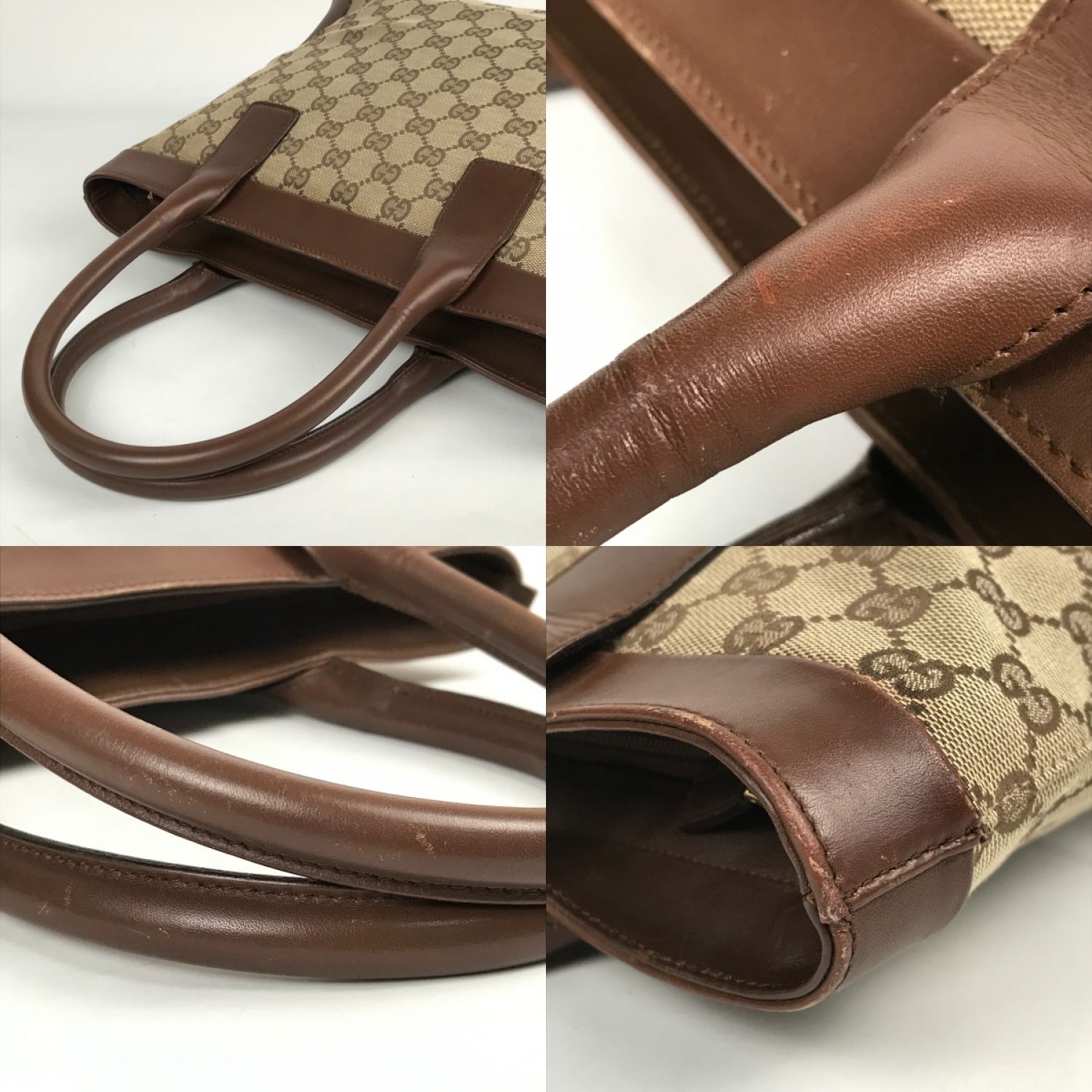 中古】 GUCCI グッチ GGキャンバス トートバッグ ハンドバッグ 002