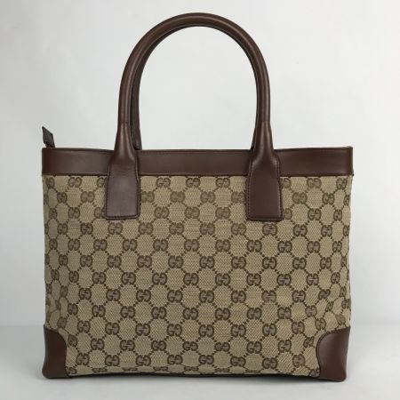 【中古】 GUCCI グッチ GGキャンバス トートバッグ ハンドバッグ