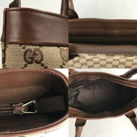  GUCCI グッチ GGキャンバス トートバッグ ハンドバッグ 002･1119 ブラウン