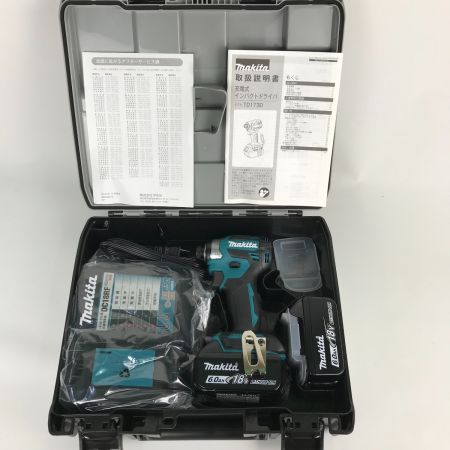  MAKITA マキタ 充電式インパクトドライバ 6.0Ah 18V 付属品完備 TD173DRGX