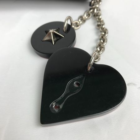  Christian Louboutin クリスチャンルブタン LOVE クラッチバッグ ショルダーストラップ ハートの中欠品有 ブラック