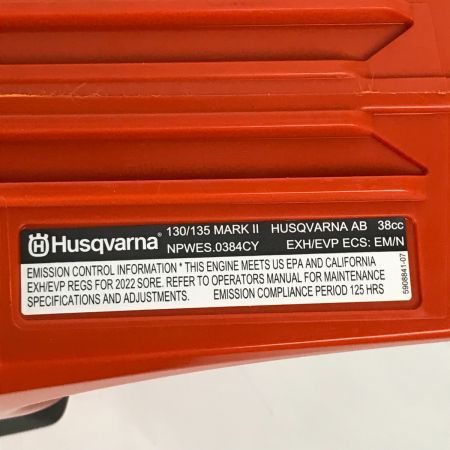  Husqvarna ハスクバーナ エンジンチェーンソー 箱付 チェンソー 135 mark2 オレンジ