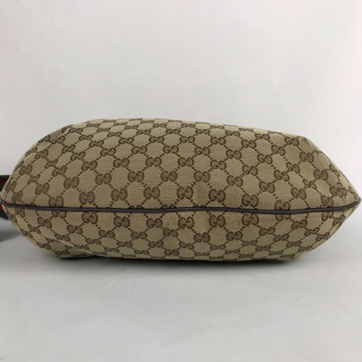 GUCCI グッチ GGキャンバス ショルダーバッグ シェリーラインストラップ 189752 ブラウン｜中古｜なんでもリサイクルビッグバン