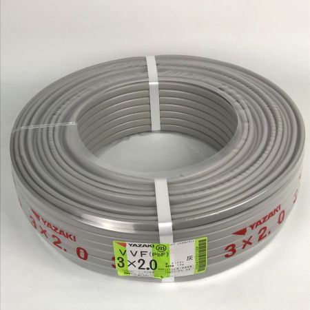  YAZAKI 矢崎 VVFケーブル 3×2.0mm 100m 16kg 電材