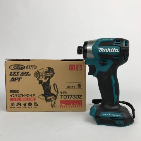  MAKITA マキタ 充電式インパクトドライバ ブルー 18V 本体のみ TD173DZ