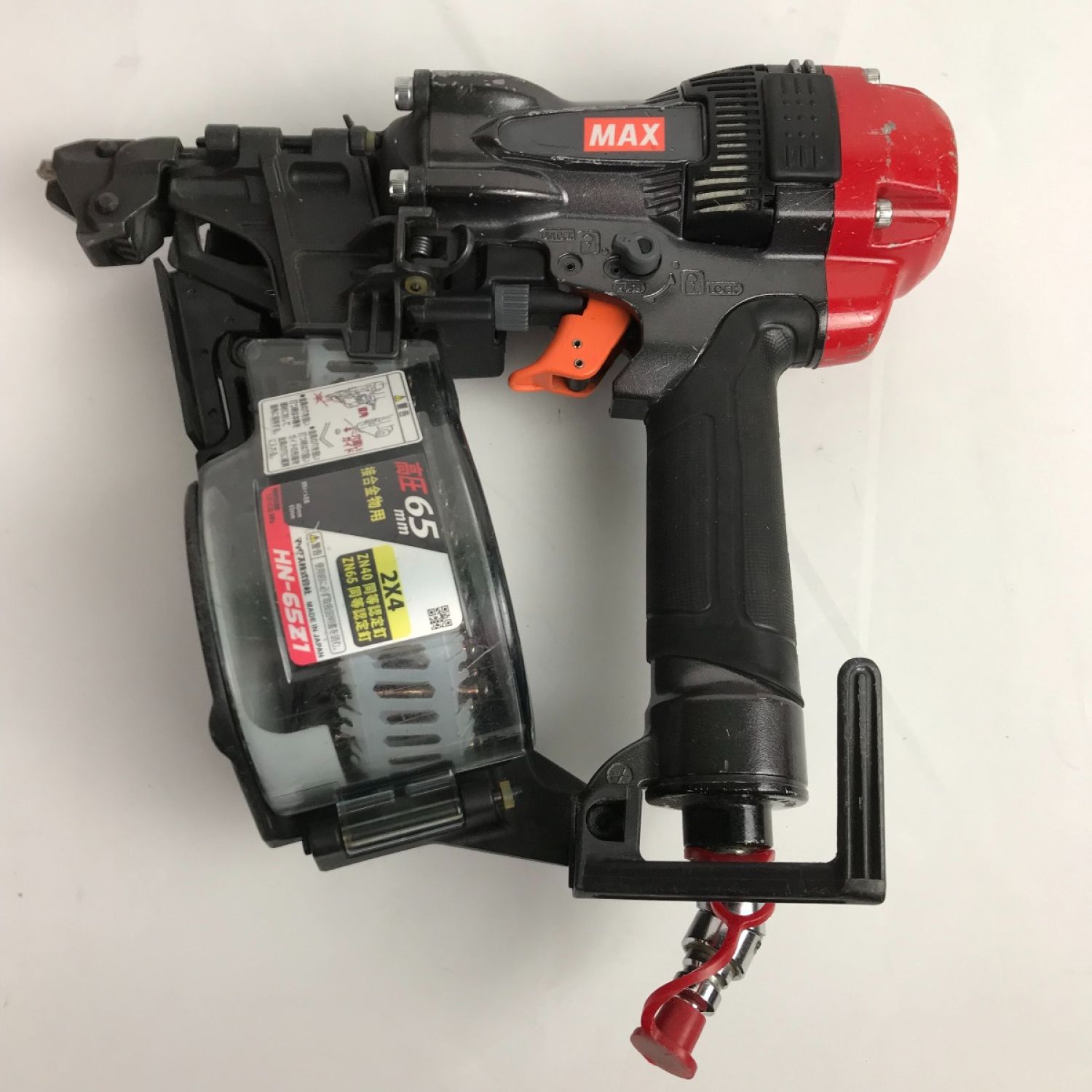 中古】 MAX マックス 高圧エア 釘打ち機 スーパーネイラ HN-65Z1-G C