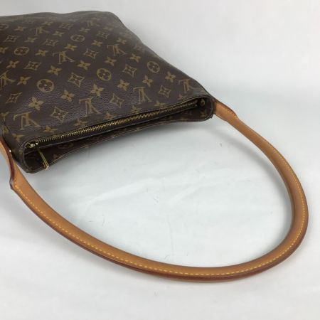  LOUIS VUITTON ルイヴィトン モノグラム ルーピングGM ショルダーバッグ  M51145 ブラウン