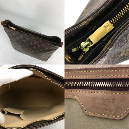  LOUIS VUITTON ルイヴィトン モノグラム ルーピングGM ショルダーバッグ  M51145 ブラウン
