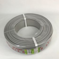 ■■ YAZAKI VVFケーブル 3×2.0mm 全長100m 16kg 電材 Sランク