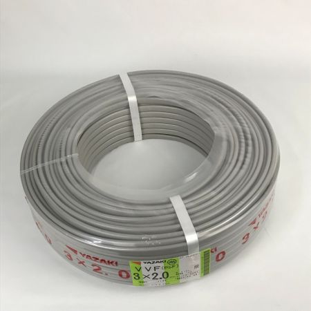  YAZAKI VVFケーブル 3×2.0mm 全長100m 16kg 電材
