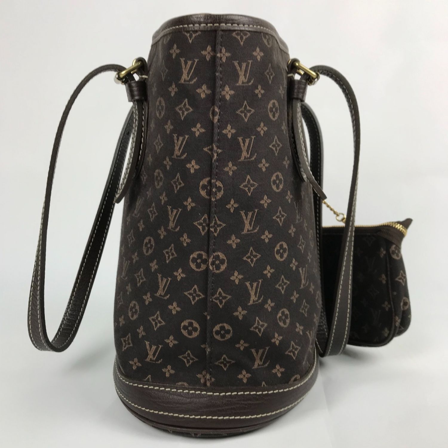 中古】 LOUIS VUITTON ルイヴィトン モノグラム ミニ・ラン バケットPM