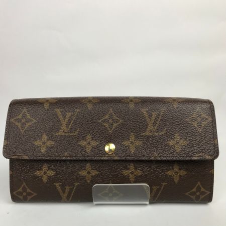  LOUIS VUITTON ルイヴィトン モノグラム ポルトフォイユ・サラ 箱 布袋付 長財布 M61734 ブラウン