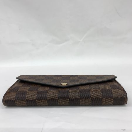 LOUIS VUITTON ルイヴィトン ポルトフォイユ・サラ ダミエ・エベヌ 長財布 N63209 ブラウン｜中古｜なんでもリサイクルビッグバン