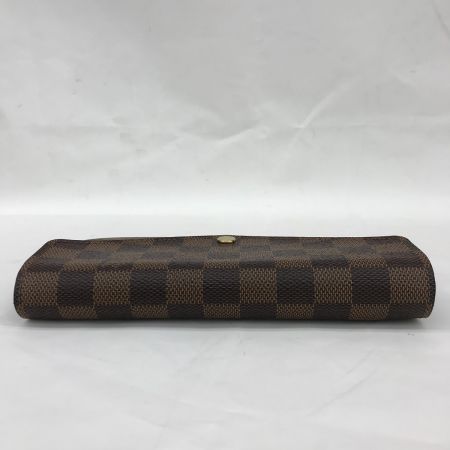  LOUIS VUITTON ルイヴィトン ポルトフォイユ・サラ ダミエ・エベヌ 長財布 N63209 ブラウン
