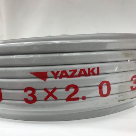  YAZAKI VVFケーブル 3×2.0 条長100m 16.0kg 矢崎
