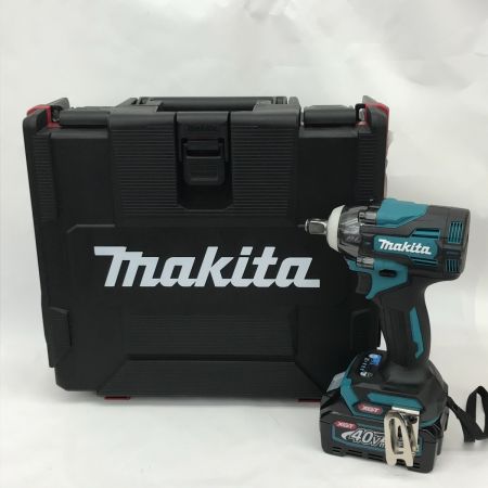  MAKITA マキタ 充電式インパクトレンチ 40Vmax 付属品完備  TW004GRDX ブルー