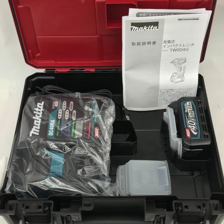  MAKITA マキタ 充電式インパクトレンチ 40Vmax 付属品完備  TW004GRDX ブルー