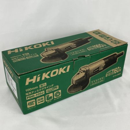 ЗЗ HiKOKI ハイコーキ 100mm ディスクグラインダー 外箱付 PDH-100J ライトグレー×ブラック