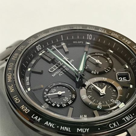  CITIZEN シチズン アテッサ サテライトウェーブ メンズ ソーラー電波 腕時計 エコドライブ 本体のみ F950-0029S01 ブラック