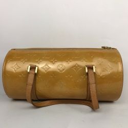 ■■ LOUIS VUITTON ルイヴィトン モノグラム ヴェルニ ベッドフォード ハンドバッグ 内部剥がれ有 M91006 イエロー Bランク