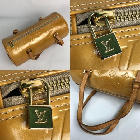  LOUIS VUITTON ルイヴィトン モノグラム ヴェルニ ベッドフォード ハンドバッグ 内部剥がれ有 M91006 イエロー
