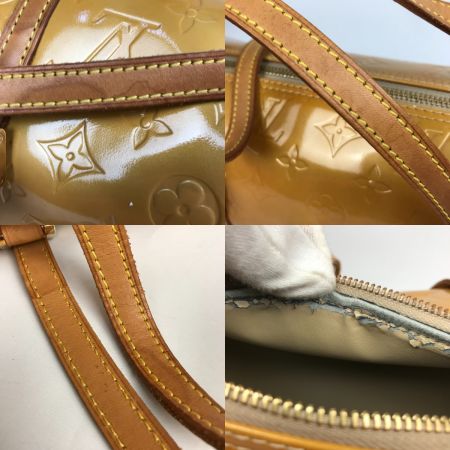  LOUIS VUITTON ルイヴィトン モノグラム ヴェルニ ベッドフォード ハンドバッグ 内部剥がれ有 M91006 イエロー