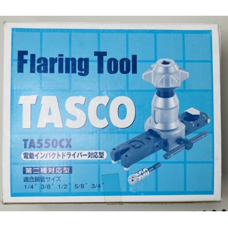 ЗЗ TASCO フレアリングツール 電動インパクトドライバー対応型 取説・箱付 TA550CX