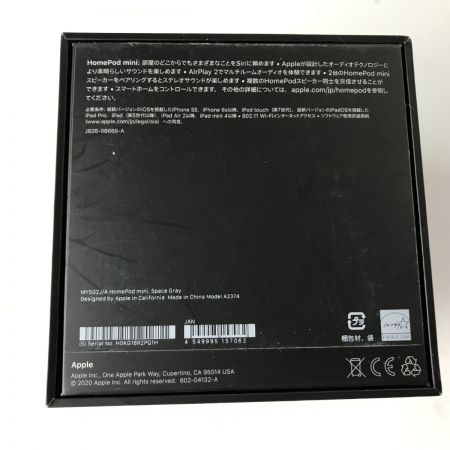  Apple アップル HomePod mini スピーカー MY5H2J/A ブラック
