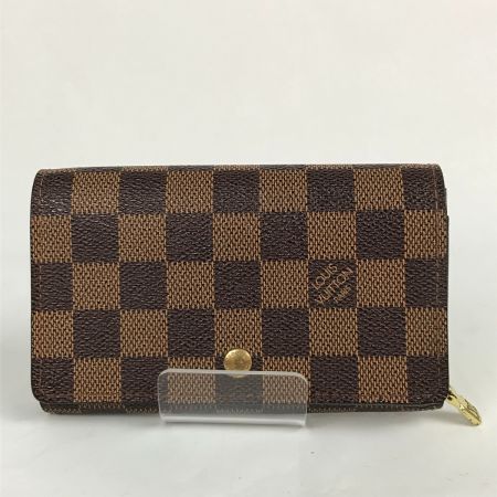  LOUIS VUITTON ルイヴィトン ダミエ ポルトモネ・ビエトレゾール 二つ折り財布 CA0074 N61730